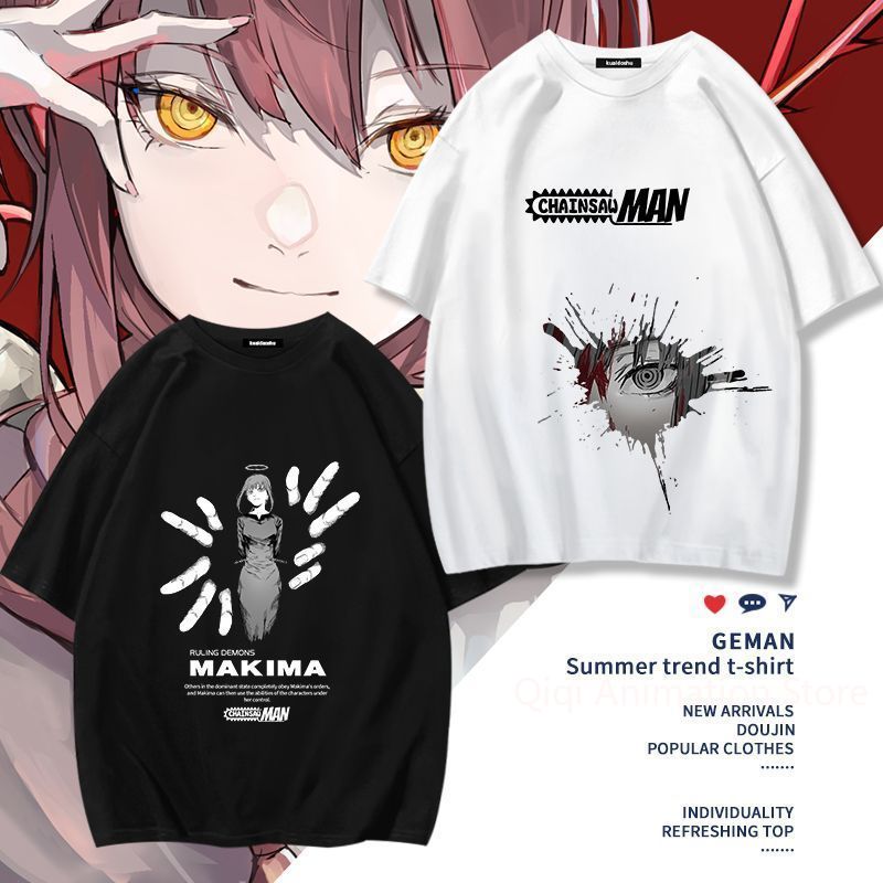 Women'S Clothing And Accessories - เชนซอว์แมนอะนิเมะมาคิมะ โปชิตะเสื้อยืดแขนสั้นตลกผู้หญิงผู้ชายอเนกประสงค์เสื้อผ้าผู้หญิงของขวัญคริสต์มาส