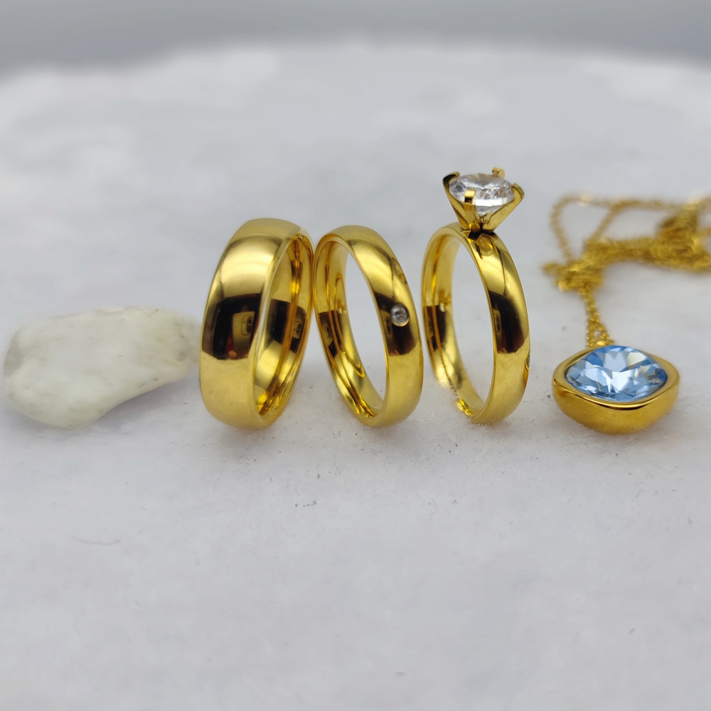 Women Accessories Display - ชุดเครื่องประดับสำหรับผู้หญิง3กะรัตจี้ชุบทอง24K สำหรับเจ้าสาว