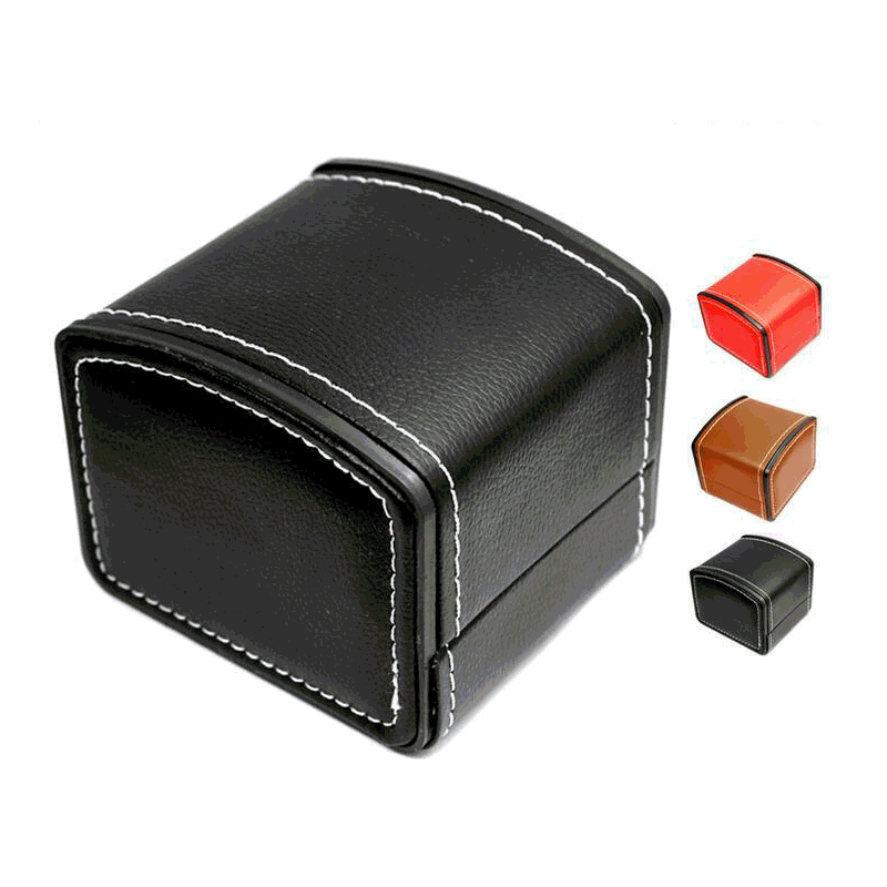 Women Accessories Display - กล่องนาฬิกาแบบพกพากล่องนาฬิกาหนัง PU ที่เก็บของจัดระเบียบสำหรับผู้ชายผู้หญิงกล่องเครื่องประดับโบราณสร้อยข้อมือพร้อมหมอนหนัง