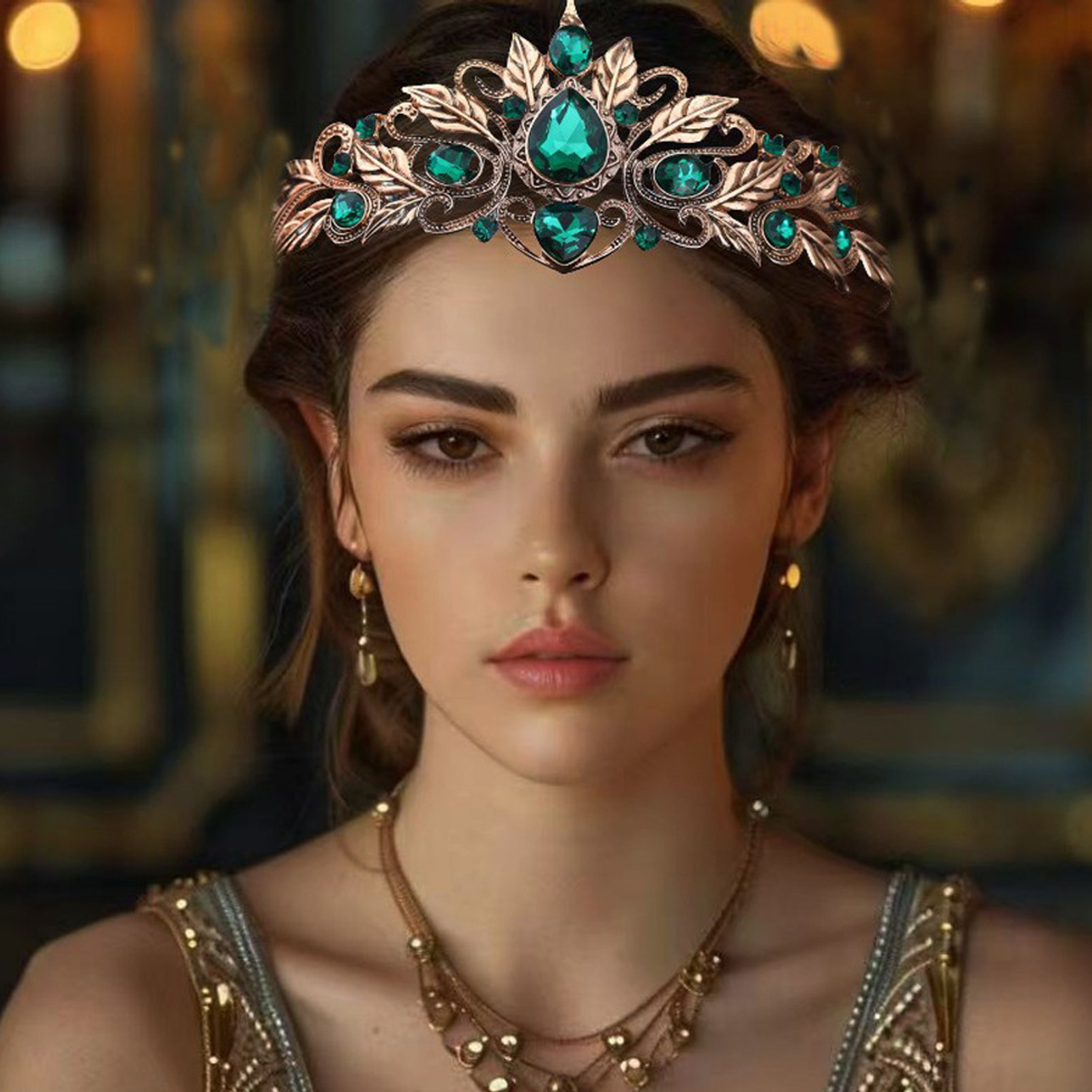 Women Accessories Dropshipping - มงกุฎทรงหยดน้ำสไตล์บาโรกประดับคริสตัลและเพชรเทียม สำหรับงานแต่งงาน งานปาร์ตี้ ถ่ายภาพ เครื่องประดับผมโลหะผสมสำหรับเจ้าสาว