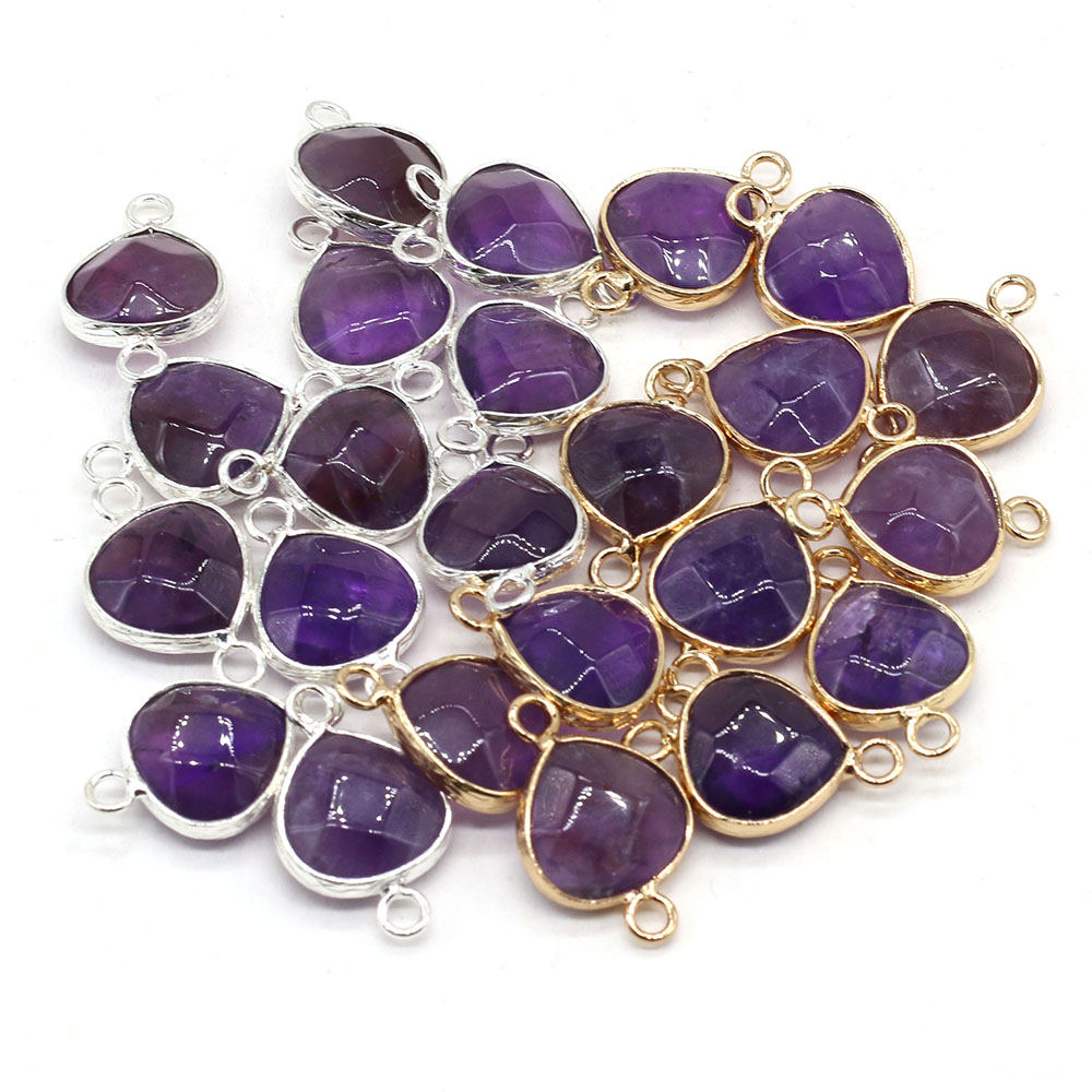 Women Accessories Bracelet - 2pcs หินธรรมชาติตัวเชื่อมต่อไขมัน Water DROP จี้ Charms