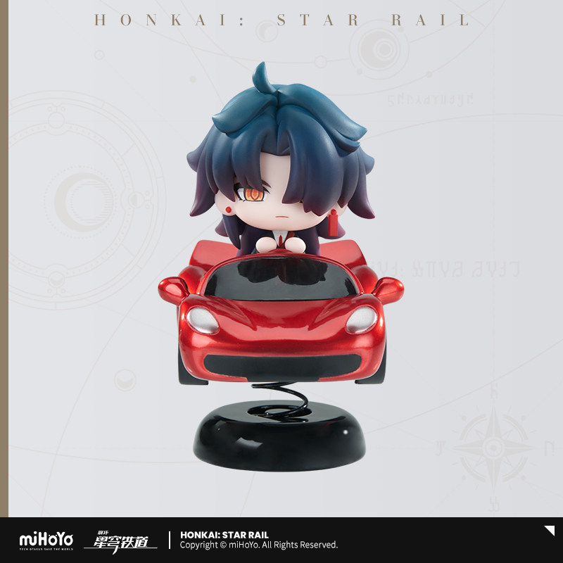 Queen Accessories - ของเล่นตั้งโต๊ะ Honkai: Star Rail รูปทรงรถสปอร์ตสีแดง ดีไซน์อย่างเป็นทางการ