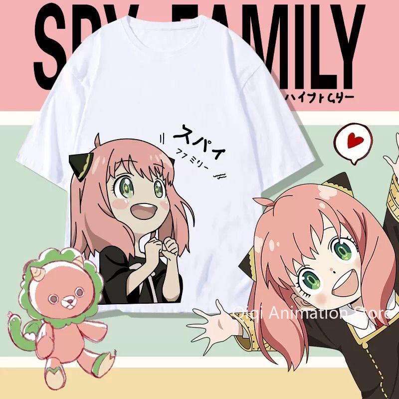 Women'S Clothing And Accessories - SPY×FAMILY อะนิเมะ อันยา ฟอร์เกอร์ เสื้อยืดแขนสั้นลายตลก สำหรับผู้หญิง