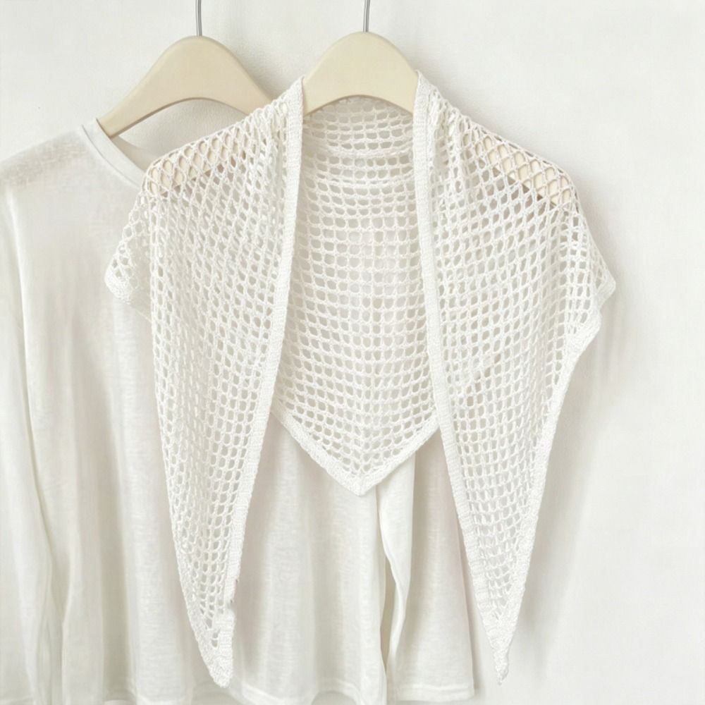 ผ้าพันคอสามเหลี่ยมสีพื้นเรียบห - Women'S Korean Accessories บทวิจารณ์และราคา