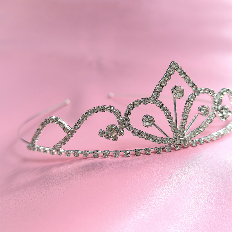 สีเงิน ไรน์สโตน มงกุฎเจ้าสาว ค - Queen Accessories บทวิจารณ์และราคา