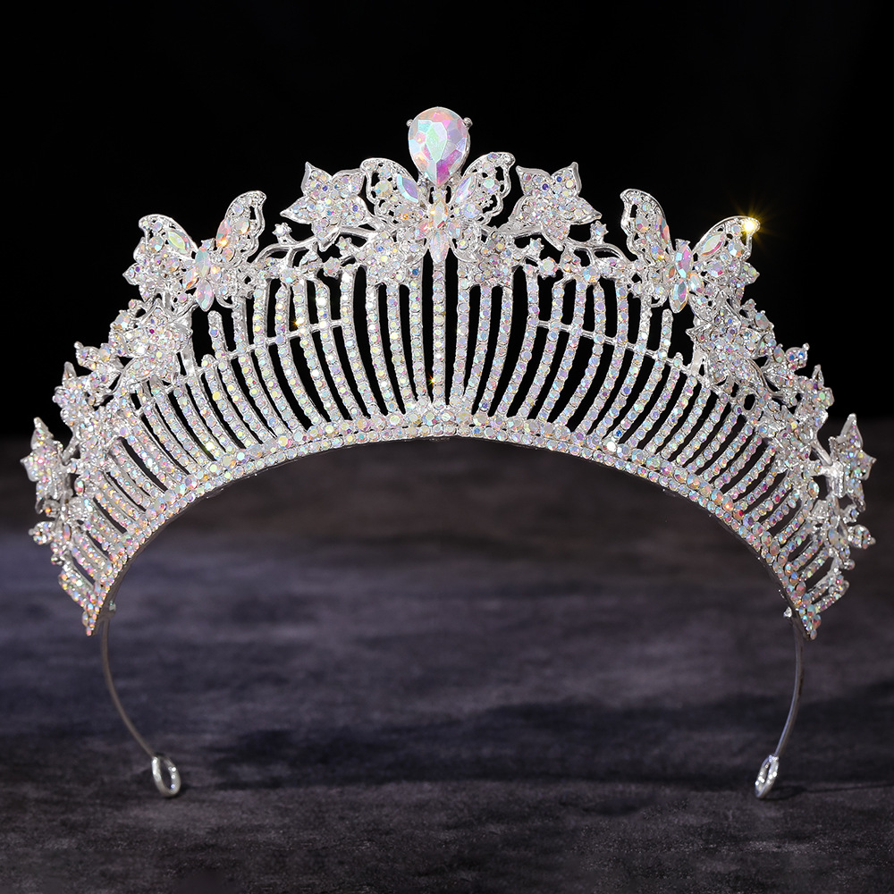 มงกุฎโลหะผสมลายดอกบัวสำหรับเจ้ - Women Accessories For Wedding บทวิจารณ์และราคา
