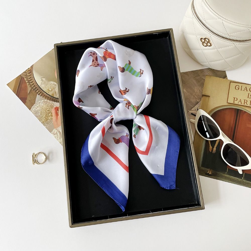 ผ้าพันคอพิมพ์ลายดัชชุนด์ Y2K ร - Women'S Korean Accessories บทวิจารณ์และราคา