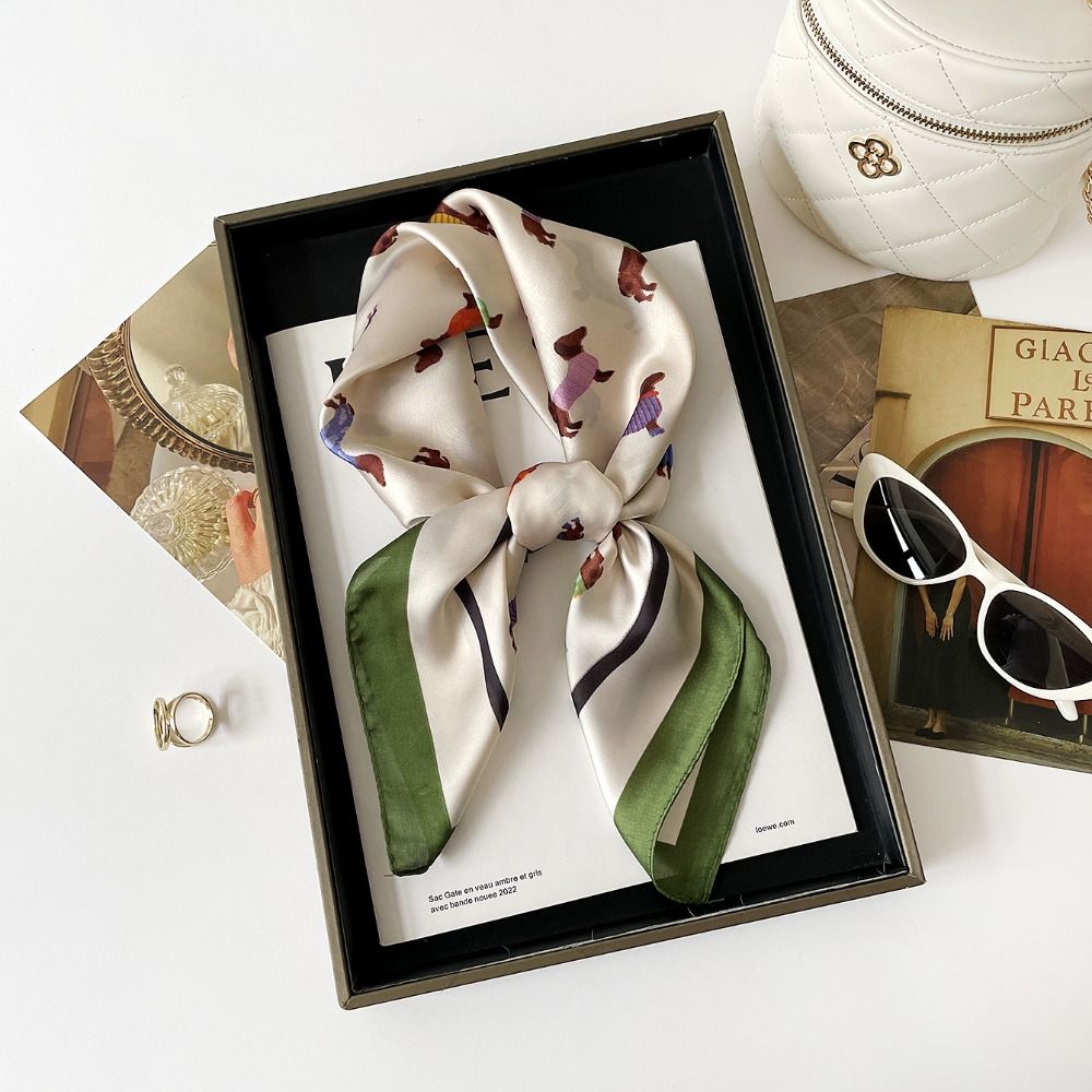 ผ้าพันคอพิมพ์ลายดัชชุนด์ Y2K ร - Women'S Korean Accessories บทวิจารณ์และราคา
