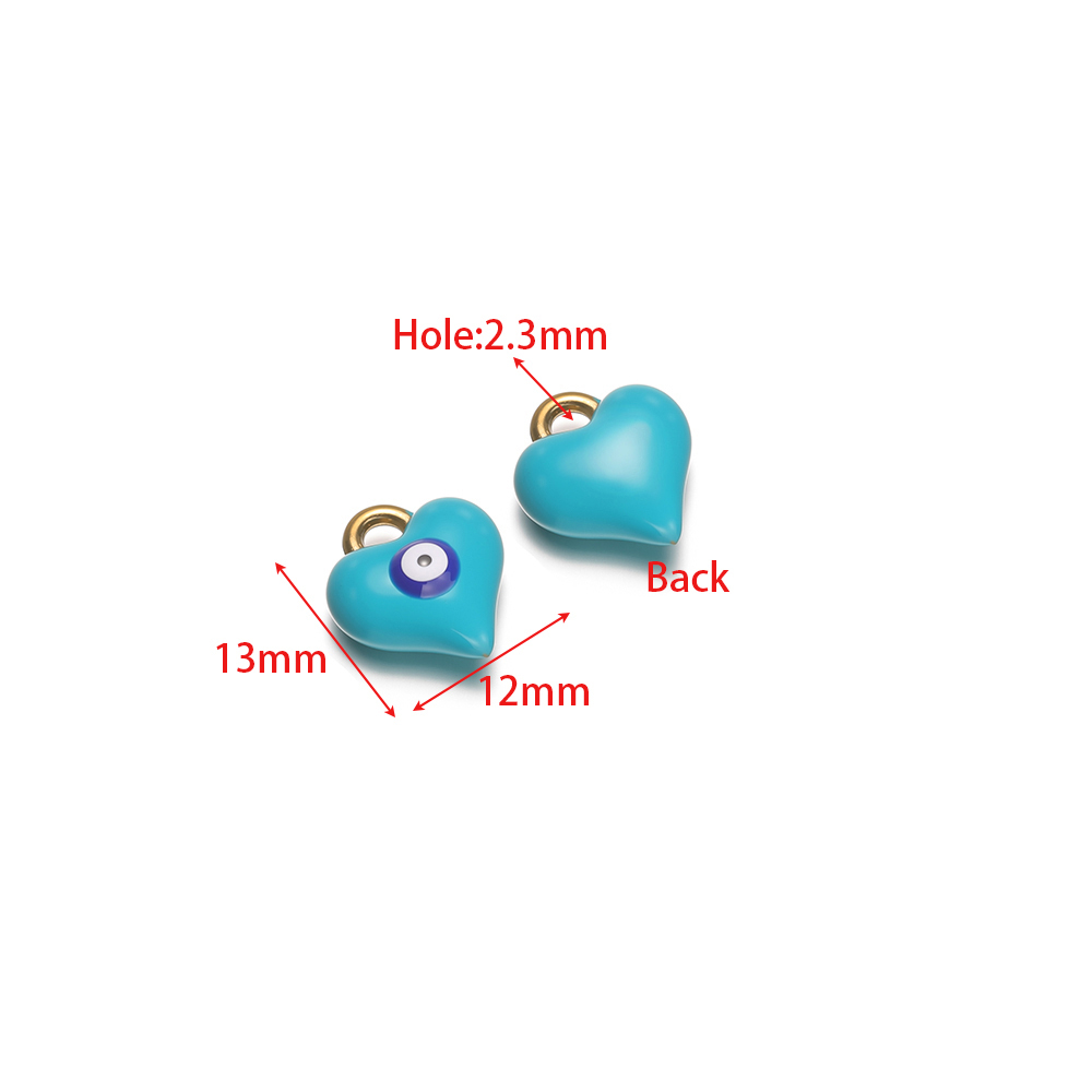 จี้รูปหัวใจเคลือบสีสแตนเลส 5 ช - Women Accessories Bracelet บทวิจารณ์และราคา