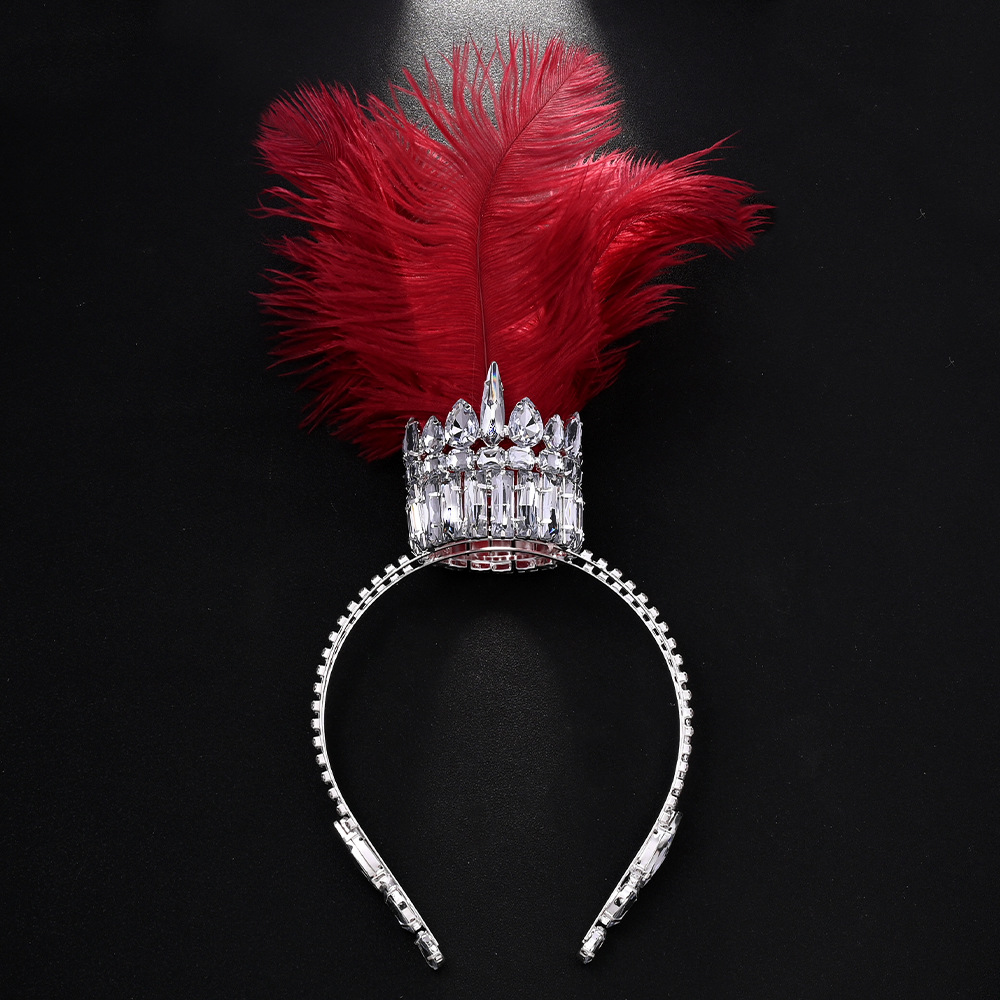 มงกุฎขนนกแบบโอเวอร์ไซส์สำหรับผ - Queen Accessories บทวิจารณ์และราคา