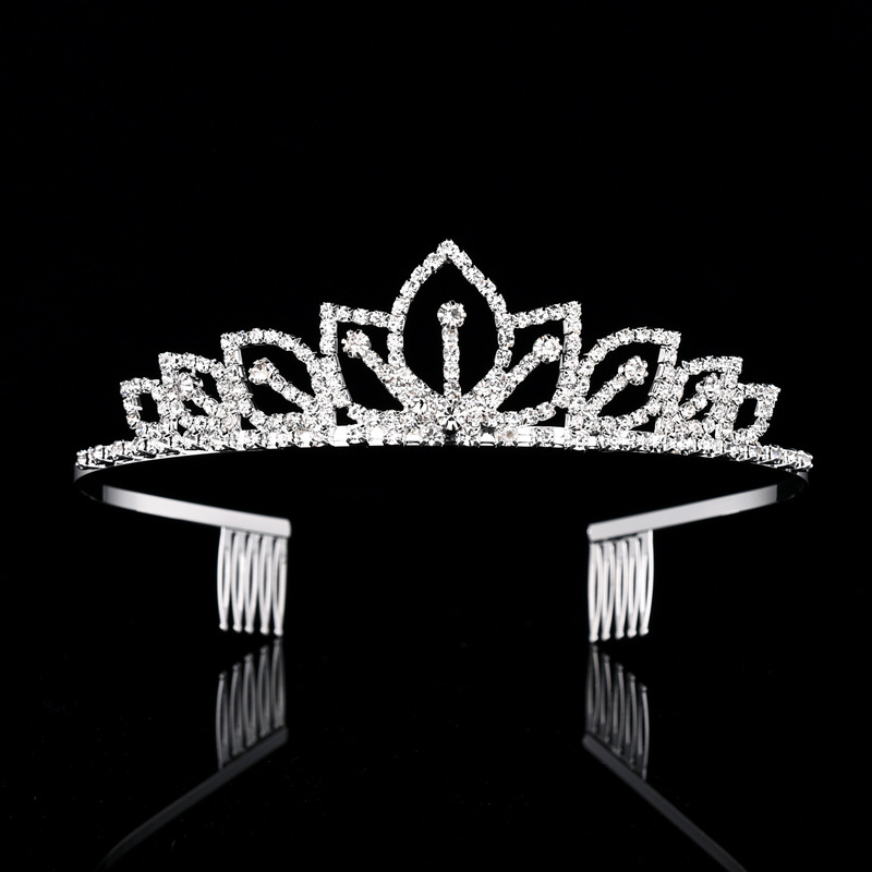 สีเงินประกายมงกุฎไรน์สโตนเครื่ - Women Accessories For Wedding บทวิจารณ์และราคา