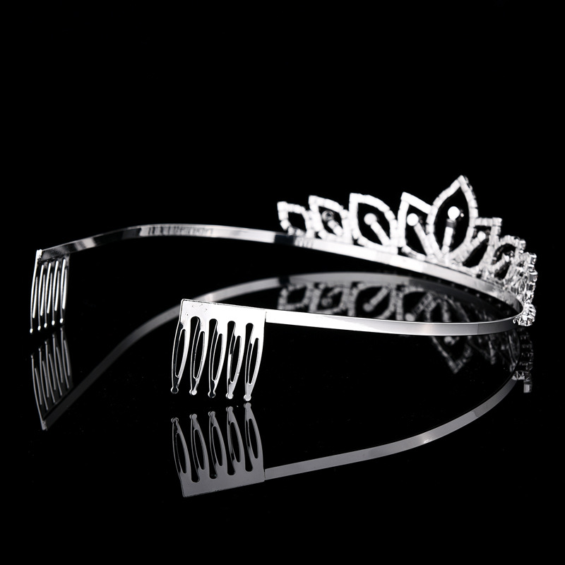 สีเงินประกายมงกุฎไรน์สโตนเครื่ - Women Accessories For Wedding บทวิจารณ์และราคา