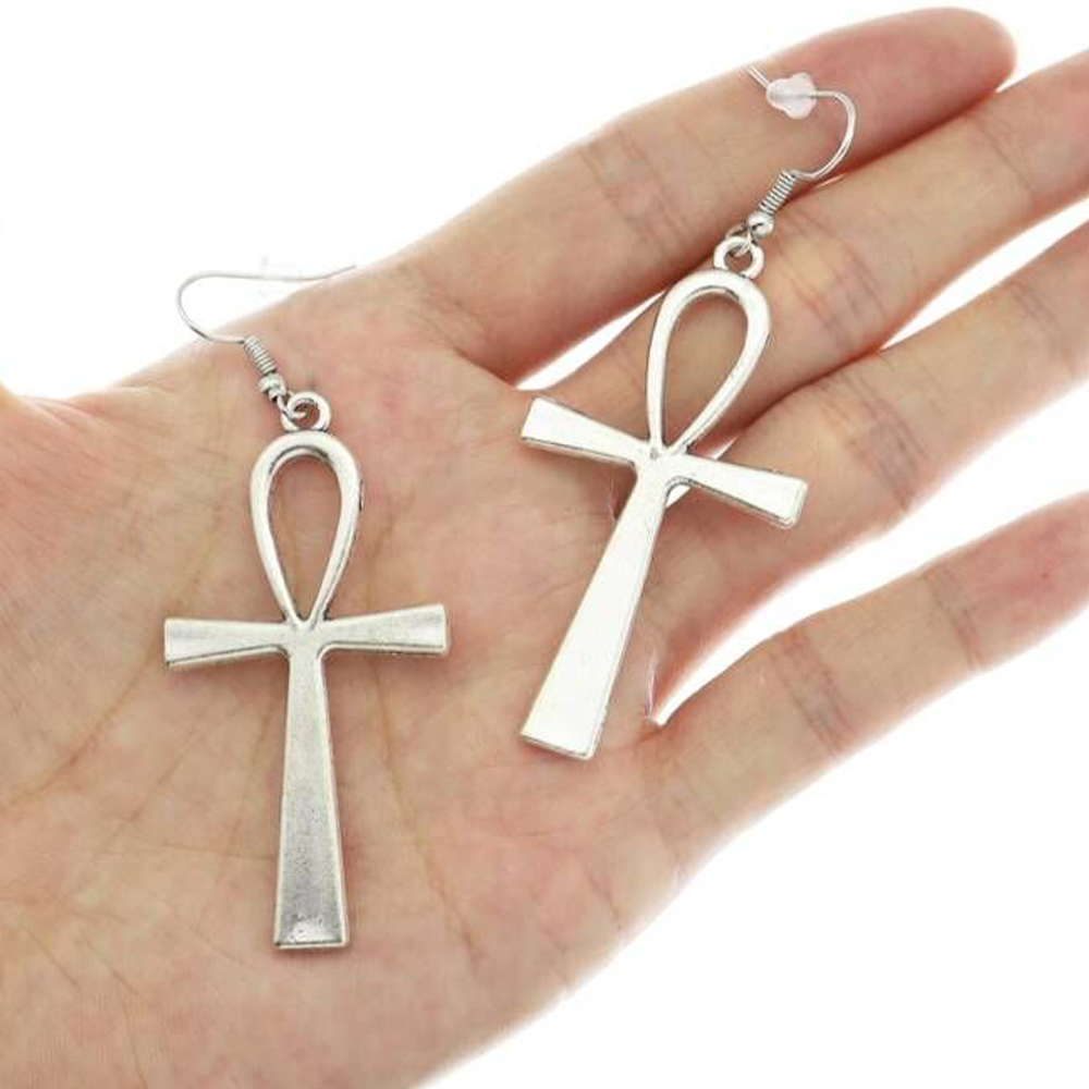 อียิปต์ Big Ankh Crosses Drop  - Women'S Egyptian Accessories บทวิจารณ์และราคา