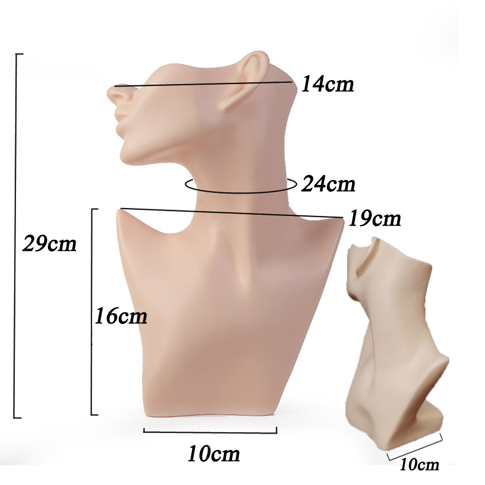 หัวหุ่นครึ่งหน้าสีขาวสำหรับโชว - Women Accessories Display บทวิจารณ์และราคา
