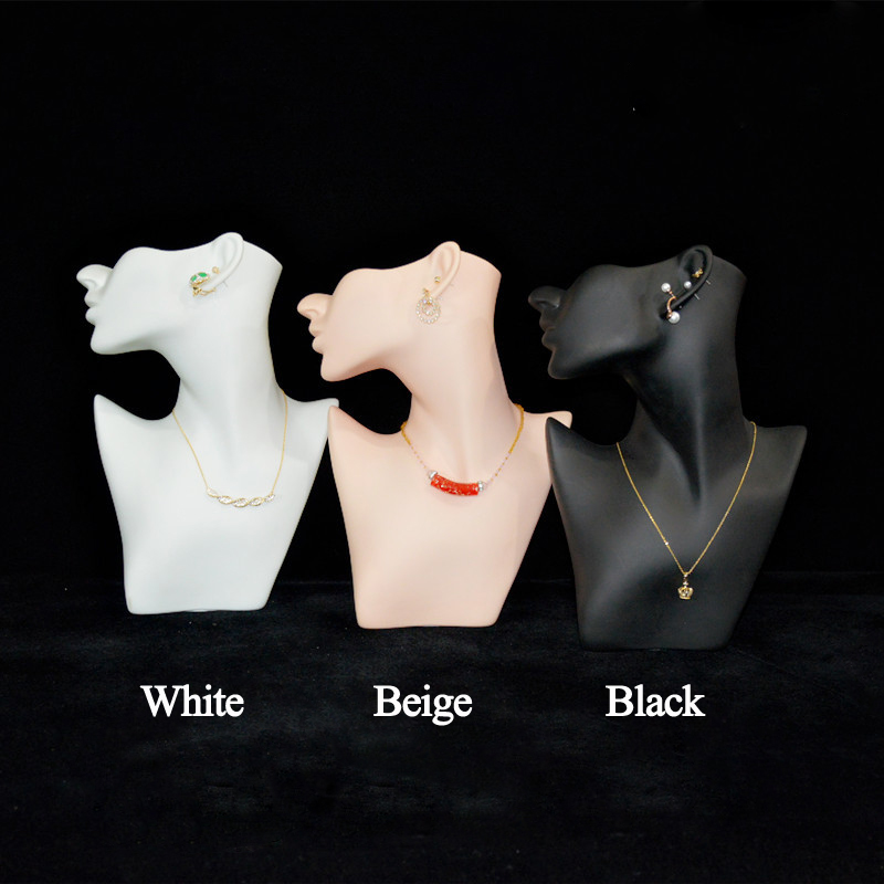 หัวหุ่นครึ่งหน้าสีขาวสำหรับโชว - Women Accessories Display บทวิจารณ์และราคา