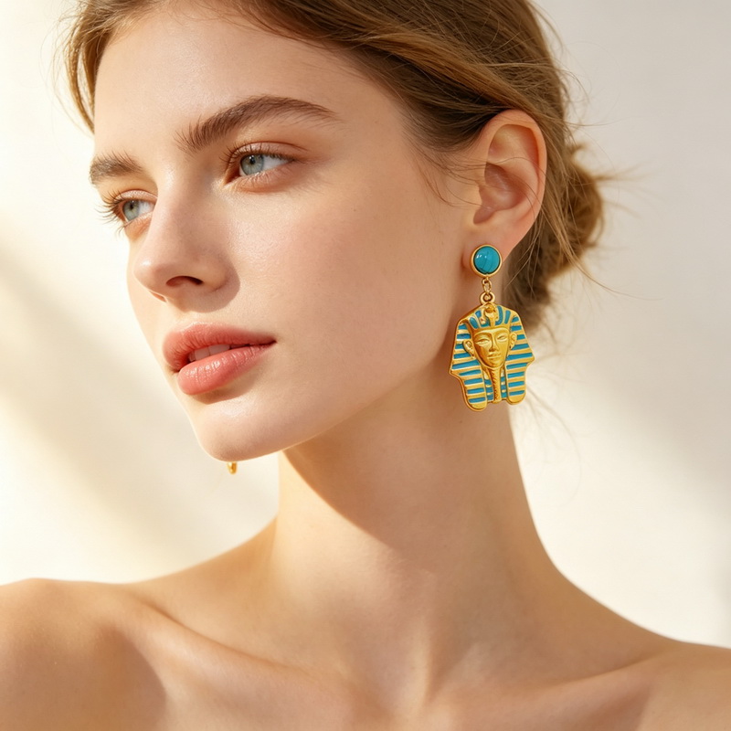 ต่างหูสตรีสแตนเลสสตีล Kalen ต่ - Women'S Egyptian Accessories บทวิจารณ์และราคา
