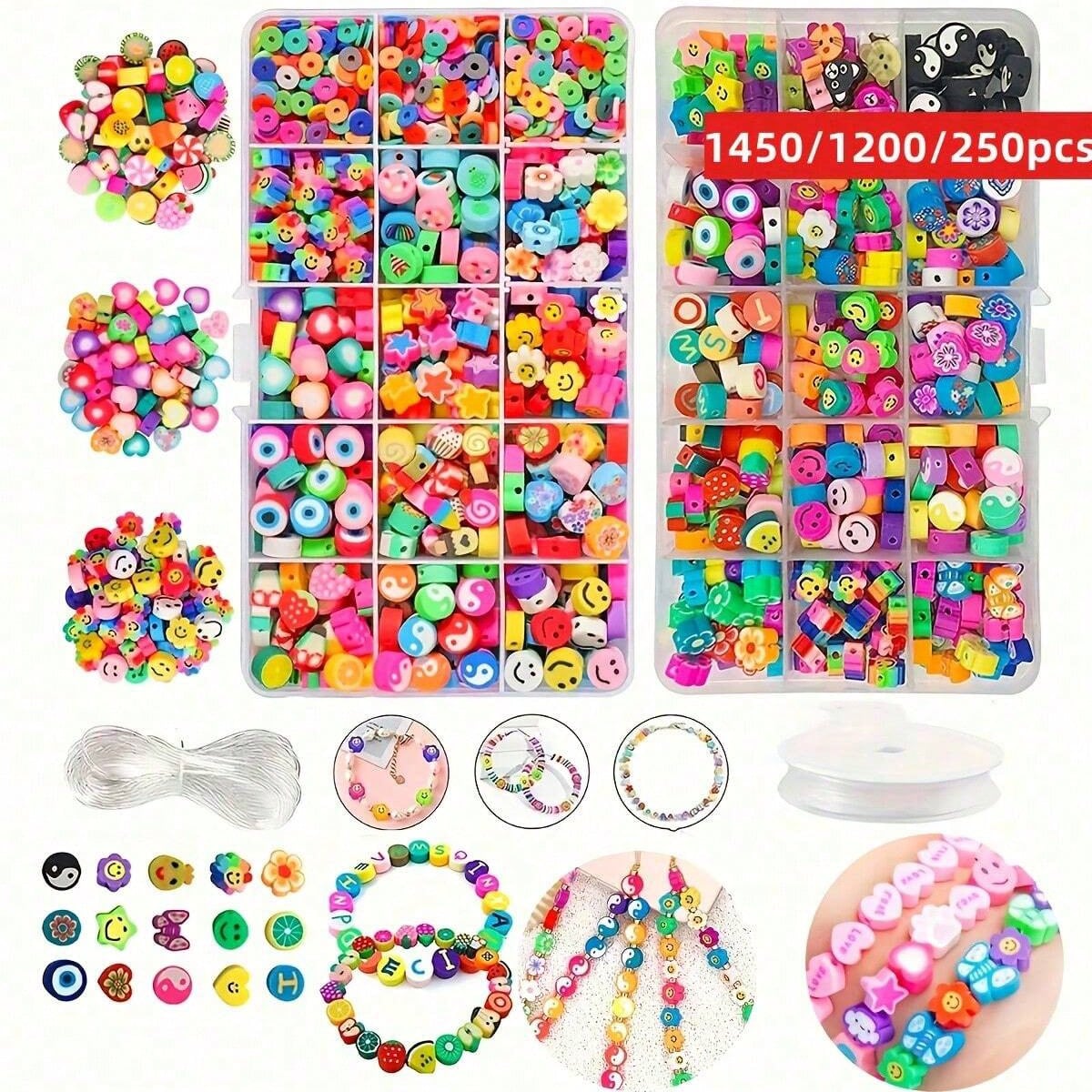 1450/1200/250 ชิ้นชุดลูกปัดดิน - Women Accessories Bracelet บทวิจารณ์และราคา