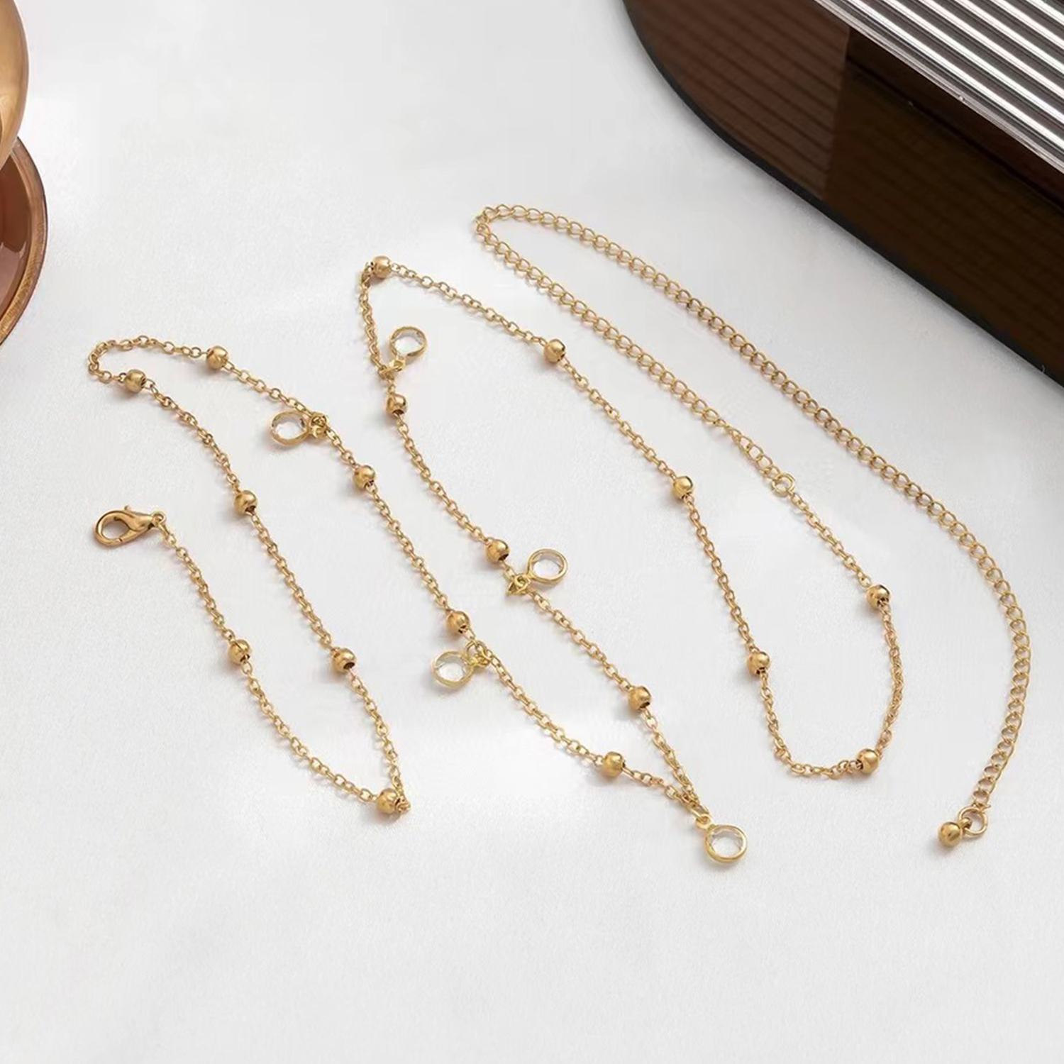 โซ่คล้องหน้าท้องเรียบง่ายทันสม - Women Accessories Dropshipping บทวิจารณ์และราคา