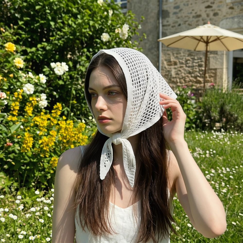 ผ้าพันคอสามเหลี่ยมสีพื้นสไตล์  - Women'S Korean Accessories บทวิจารณ์และราคา