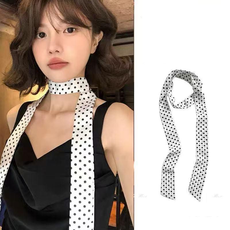 ผ้าพันคอไหมลายจุดแฟชั่น อุปกรณ - Women'S Korean Accessories บทวิจารณ์และราคา
