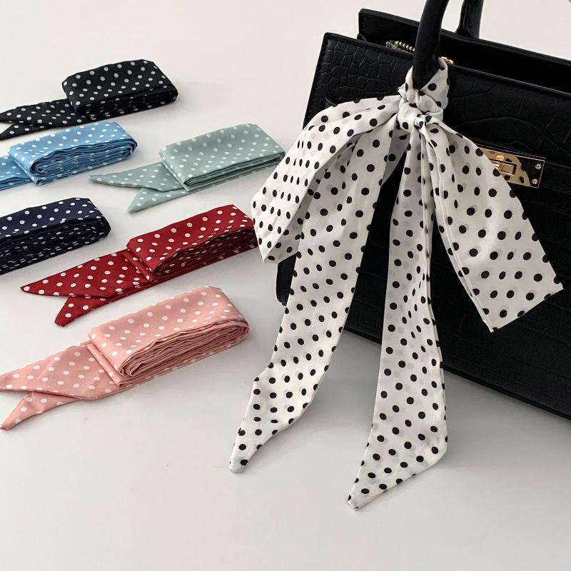 ผ้าพันคอไหมลายจุดแฟชั่น อุปกรณ - Women'S Korean Accessories บทวิจารณ์และราคา