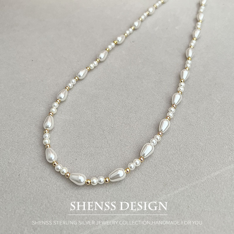 สร้อยคอหยดน้ำมุกเทียมหรูหรา ชุ - Women Accessories Dropshipping บทวิจารณ์และราคา