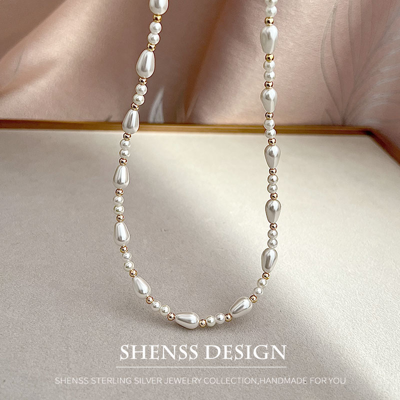 สร้อยคอหยดน้ำมุกเทียมหรูหรา ชุ - Women Accessories Dropshipping บทวิจารณ์และราคา