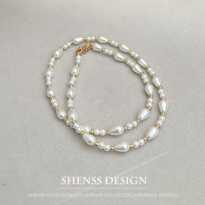 สร้อยคอหยดน้ำมุกเทียมหรูหรา ชุ - Women Accessories Dropshipping บทวิจารณ์และราคา