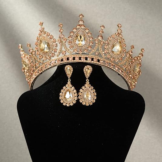 มงกุฎและมงกุฎคริสตัลสีเขียวราช - Women Accessories Dropshipping บทวิจารณ์และราคา