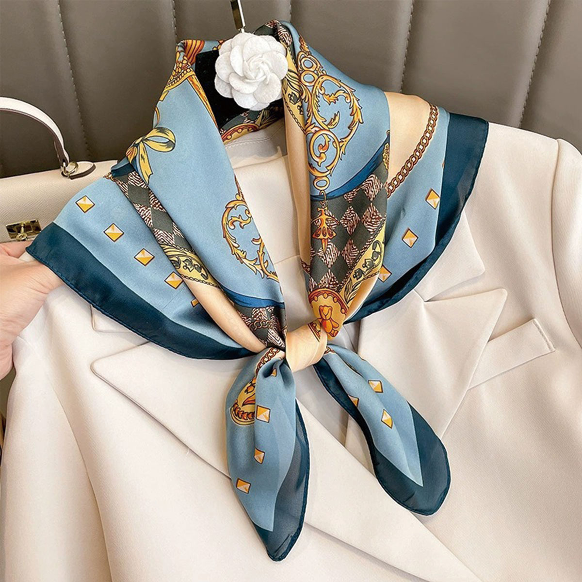 70x70 ซม.แฟชั่นสไตล์เกาหลีผ้าไ - Women'S Korean Accessories บทวิจารณ์และราคา