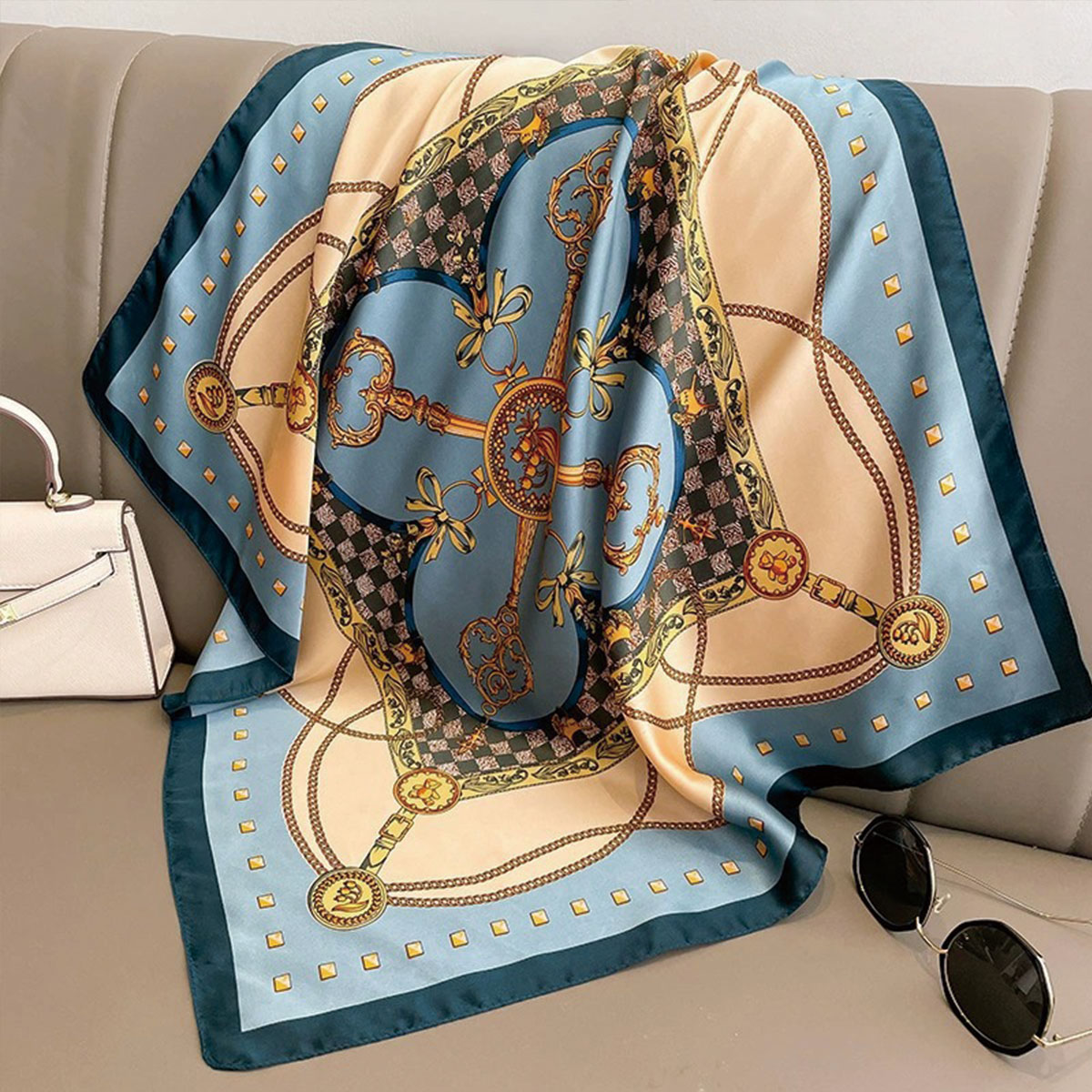 70x70 ซม.แฟชั่นสไตล์เกาหลีผ้าไ - Women'S Korean Accessories บทวิจารณ์และราคา
