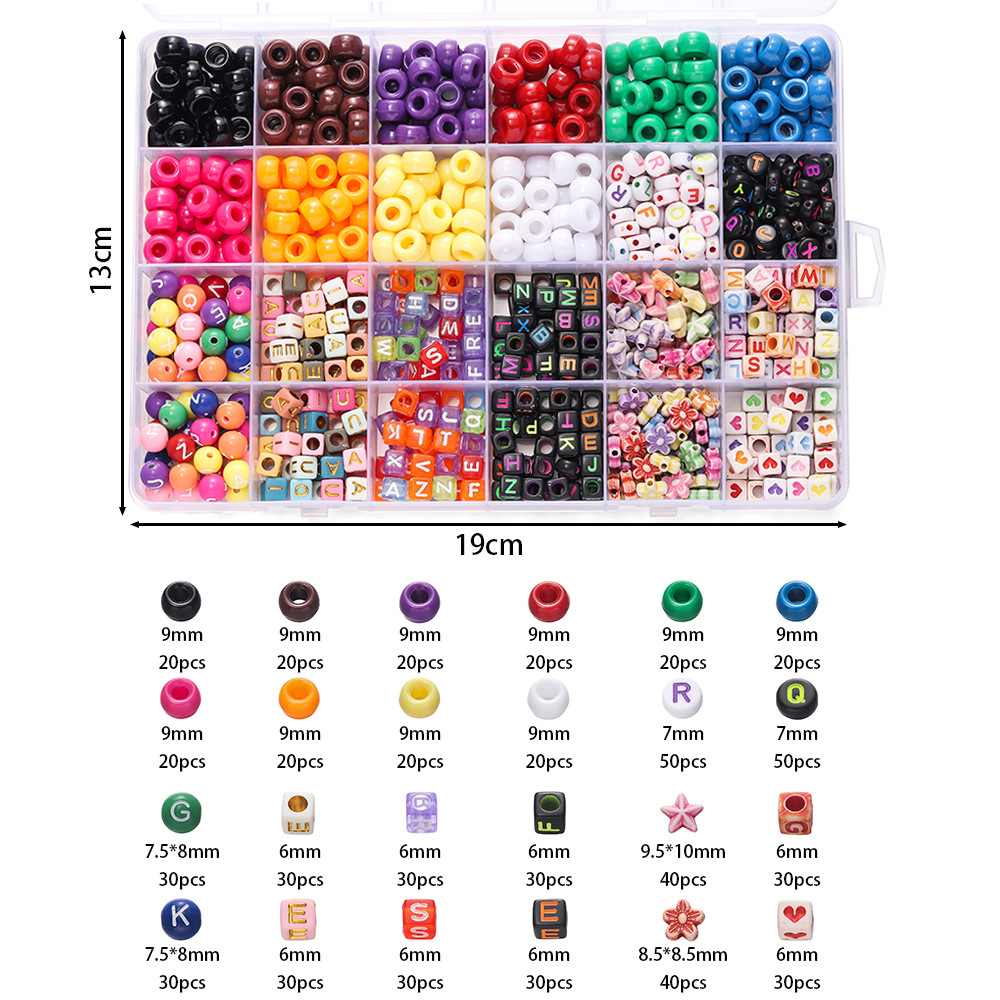 ลูกปัดอะคริลิคหลากสี 1 กล่อง ล - Women Accessories Bracelet บทวิจารณ์และราคา