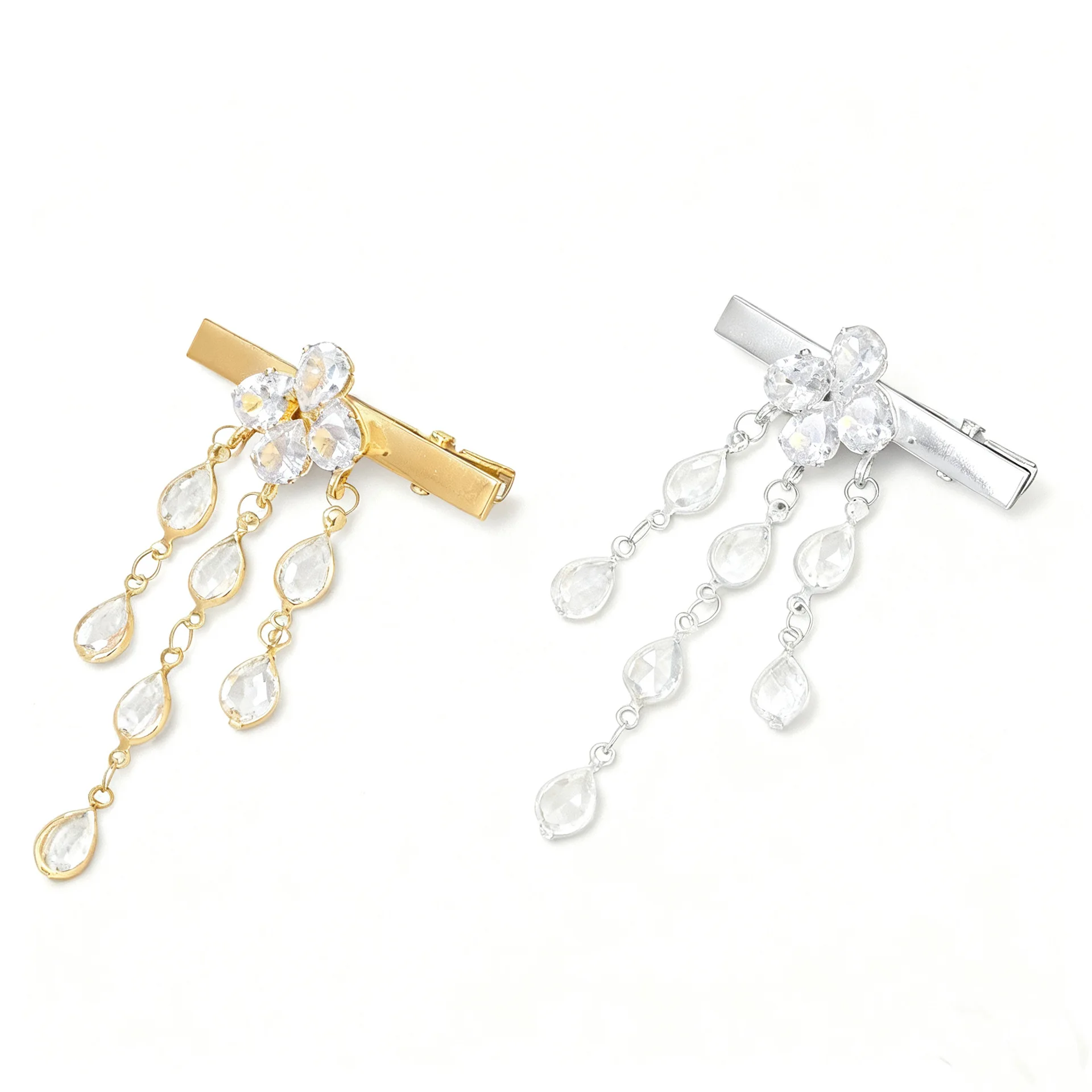 กิ๊บติดผมรูปหยดน้ำประดับเพชร ป - Women Accessories Dropshipping บทวิจารณ์และราคา